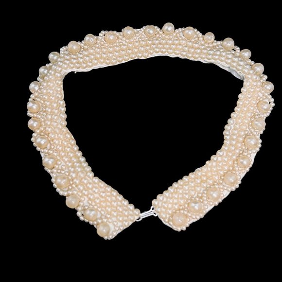 Vintage Glentex Faux Pearl Collar Clothing Accessory (5049) - Picture 7 of 9